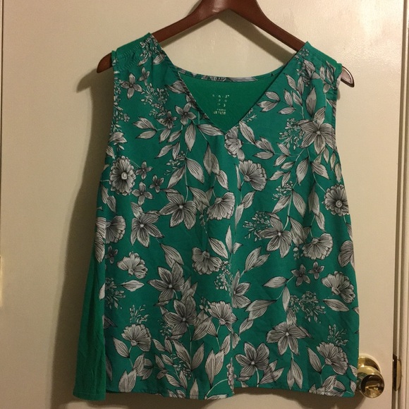 a new day Tops - A New Day mixed media top